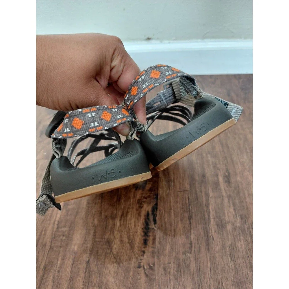 Chaco Womens ZX2 Classic Sandal Size 5 Gray Toe Loop Adjustable